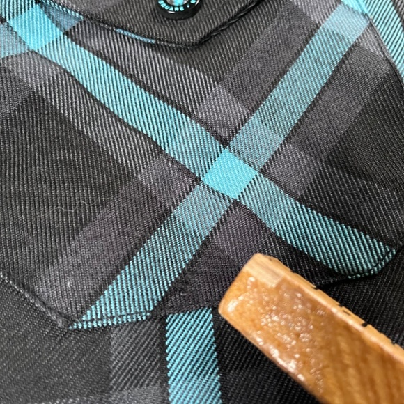 DIXXON Union Square long sleeve button down Women’s M Flannel - Picture 7 of 12